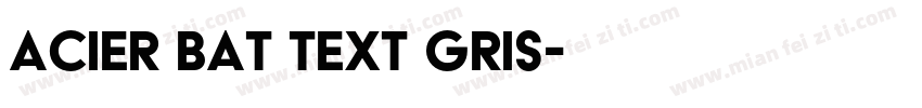 Acier BAT Text Gris字体转换
